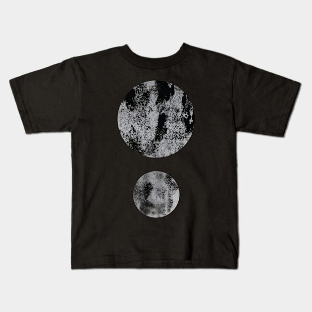 Black Minimal Dots Abstract Pattern. Kids T-Shirt by MinimalArchives